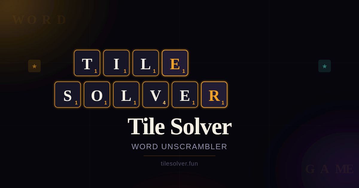 Descifrador de Palabras – Encontrar Palabras con Letras | Tile Solver